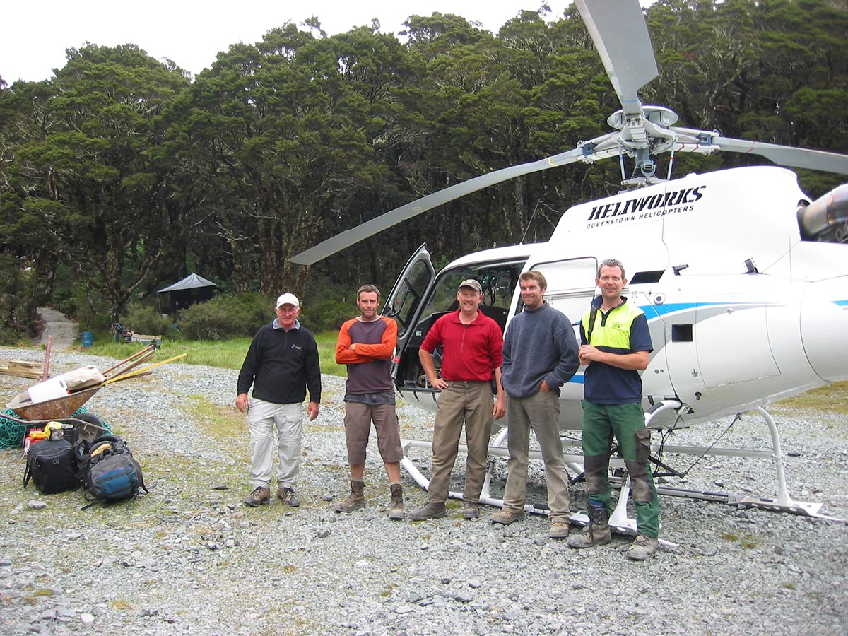 Crew working at Lake McKenzie